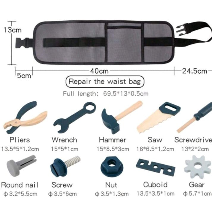 Juego de herramientas madera