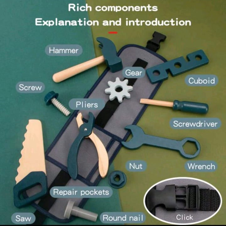 Juego de herramientas madera