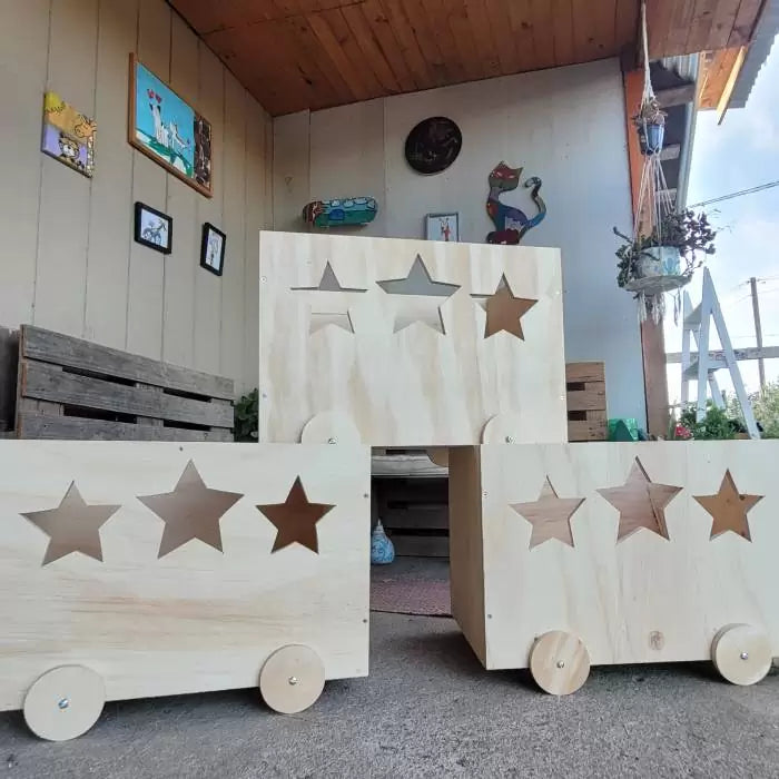 Juguetero infantil con ruedas