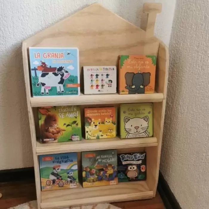 Librero Montessori de madera